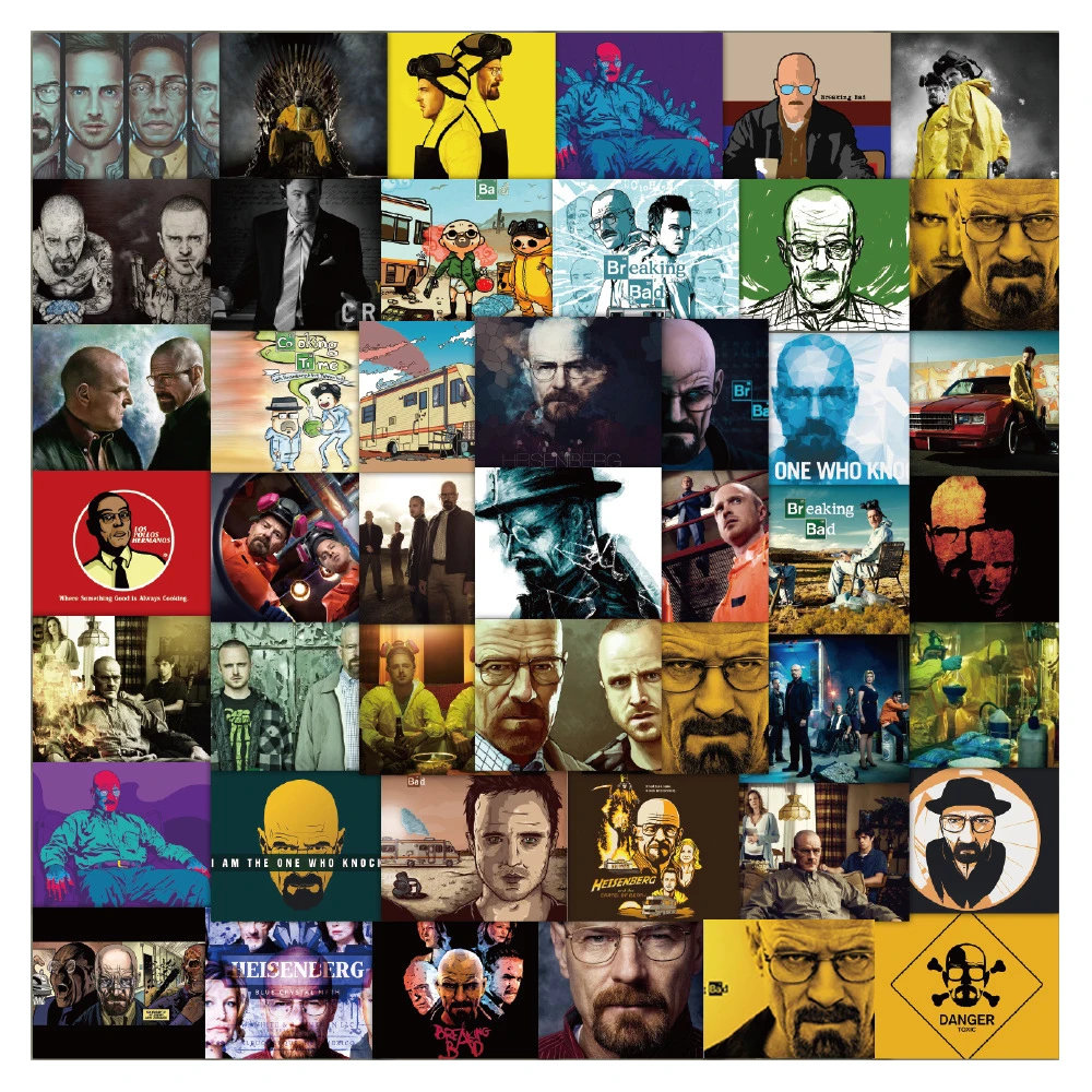 

10/30/52PCS Classic TV Show Breaking Bad Graffiti Stickers Fridge Guitar Laptop Motorcycle Travel Classic Toy Cool Sticker Decal