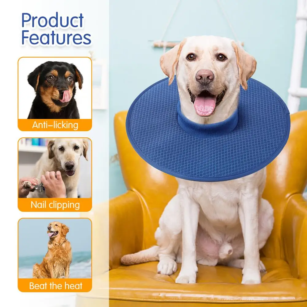 

Pet Anti-bite Collar Pet Medical Recovery Collars Adjustable Dog Neck Cone Recovery Cone Collar for Anti-Bite Lick Surgery Wound