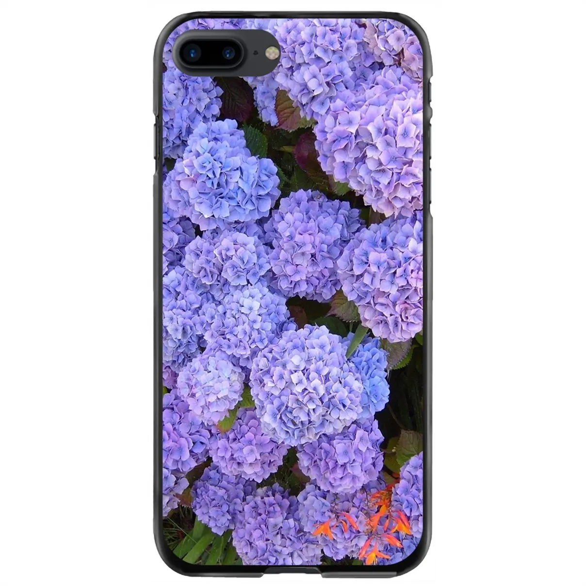 

Жесткий чехол для телефона iPhone 11 12 13 14 Pro MAX Mini 5 5S SE 6 6S 7 8 Plus 10 X XR XS синий Гортензия ботанический цветок