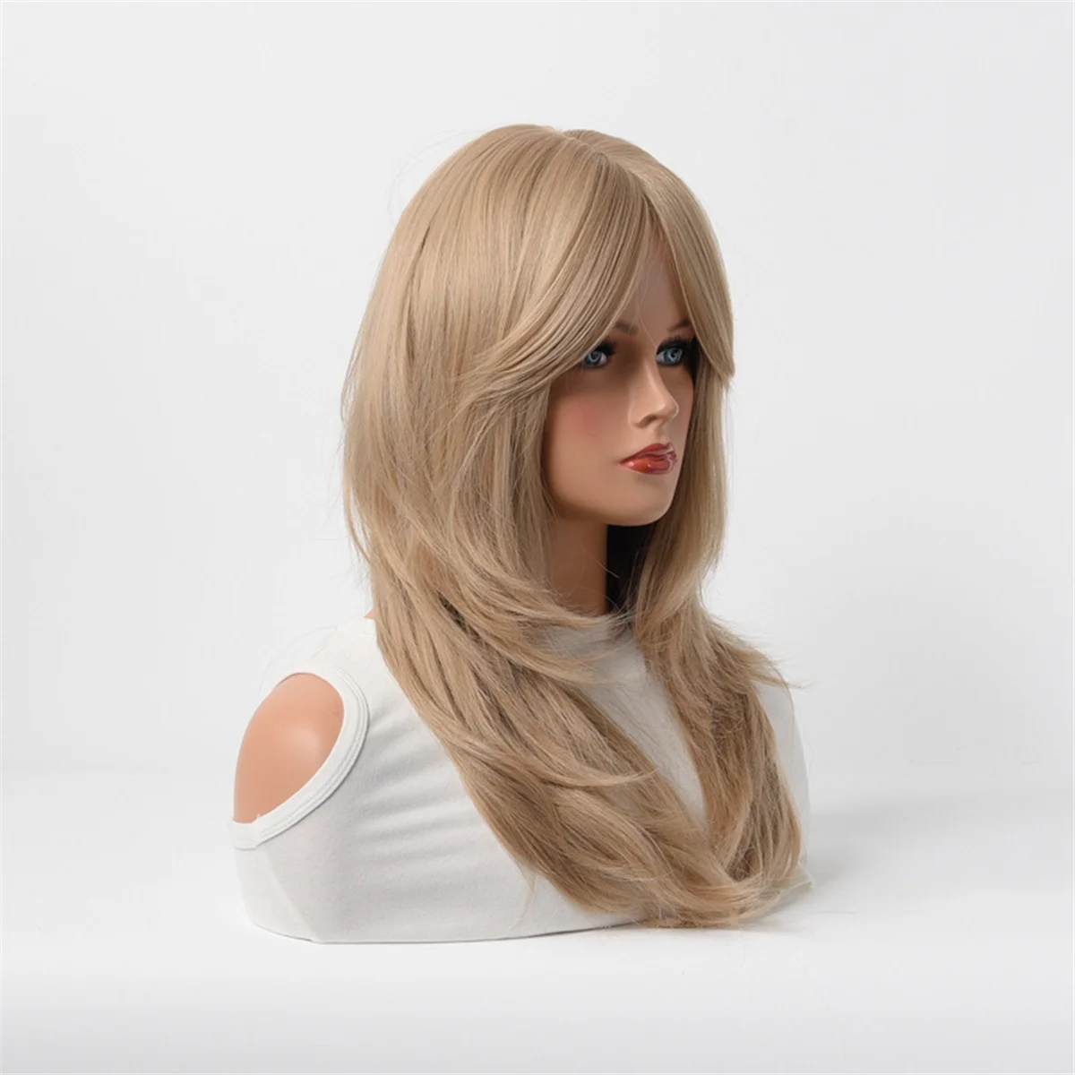Парик из химического волокна для женщин длинный прямой волнистый парик с восемью