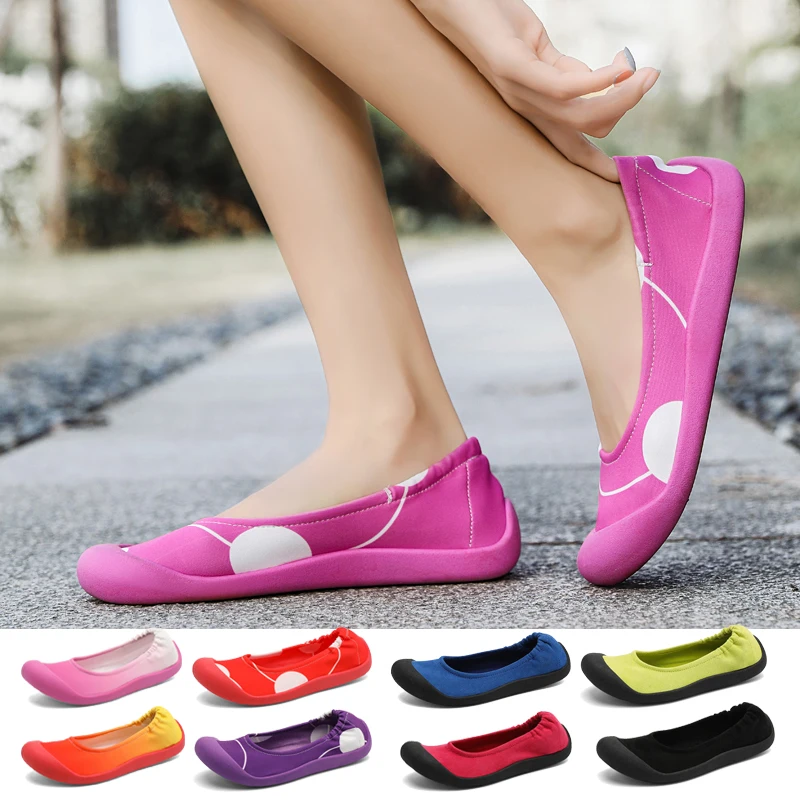 

Быстросохнущие женские слипоны, прогулочная обувь, женская спортивная обувь из эластичной ткани, женские кроссовки для йоги и фитнеса в пом...