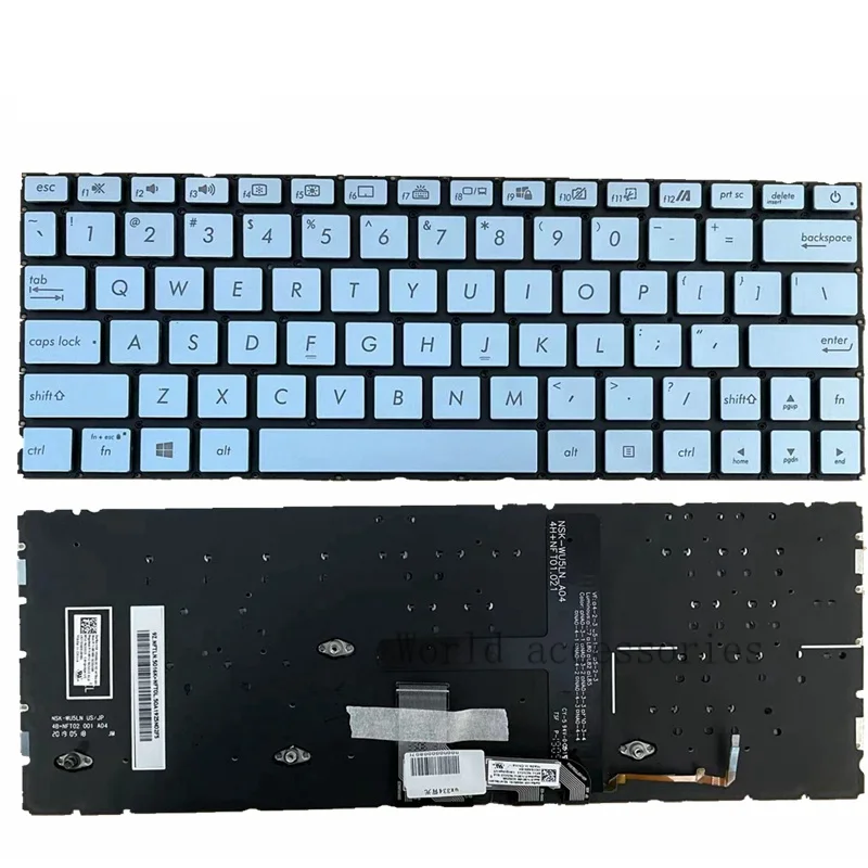 

US Keyboard For ASUS ZENBOOK 13 UX333 UX333F UX333FN U3300F UF3300FC English Backlit
