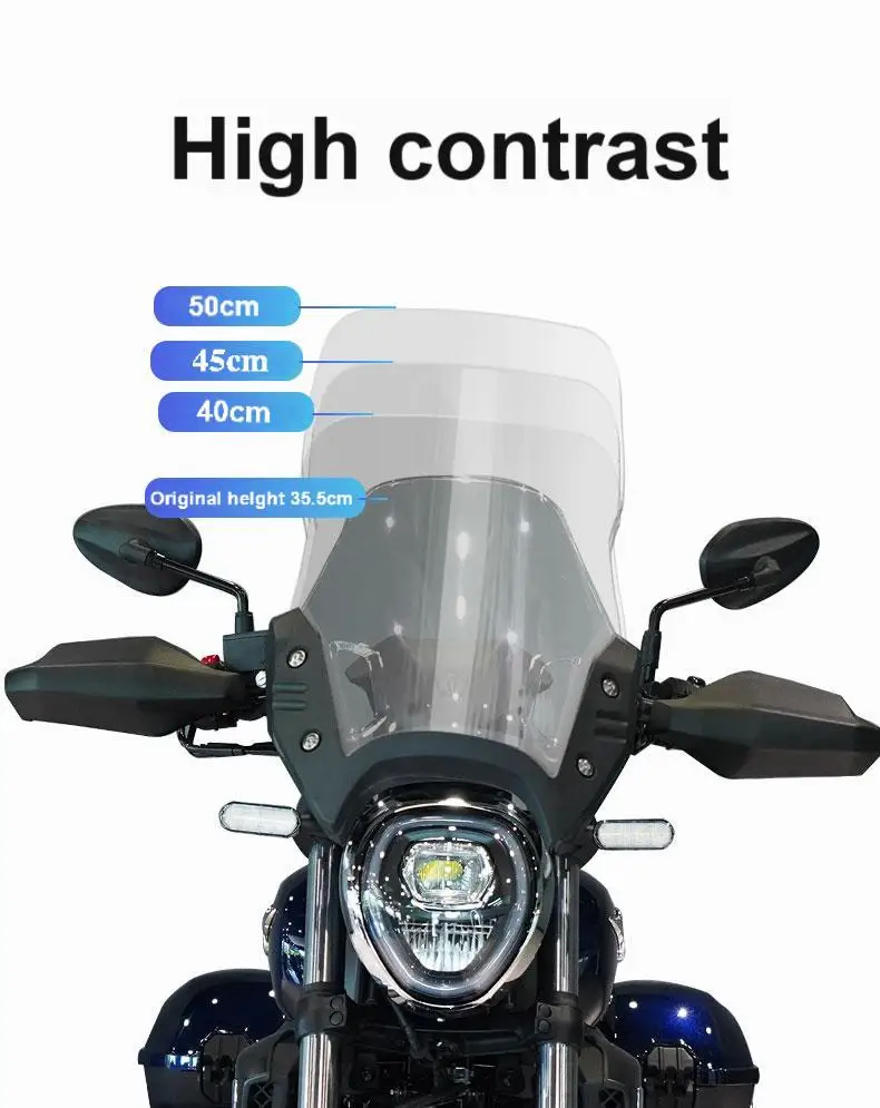 Фото Для Haojue SUZUKI TR300 защита груди ветрозащитные аксессуары для модификации TR 300 TR-300 переднее лобовое стекло мотоцикла №4