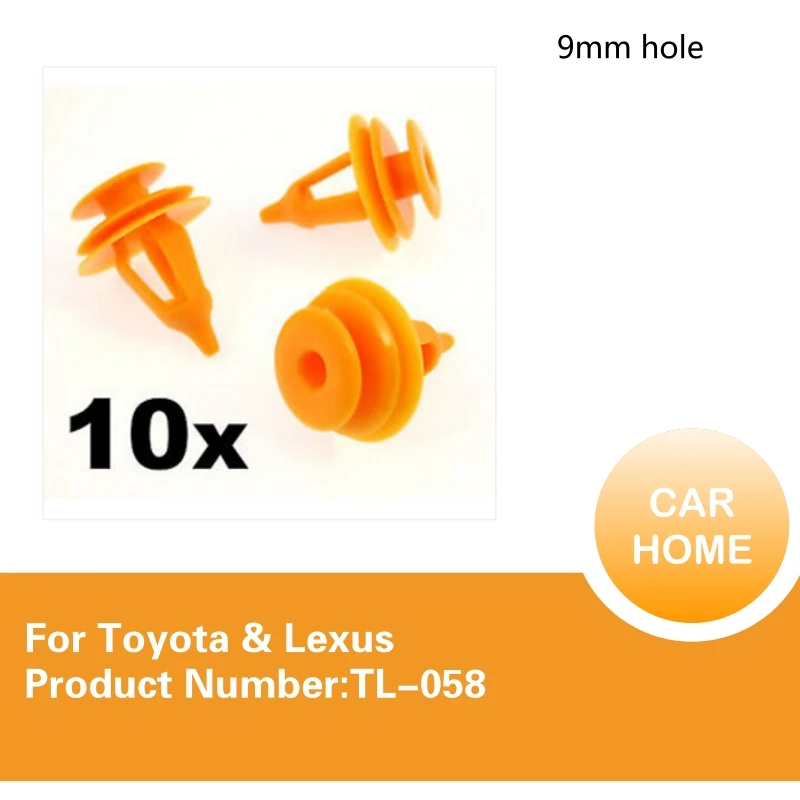 

10x для Toyota пластиковые зажимы для отделки дверей и карт-зажимы для крепления дверной панели