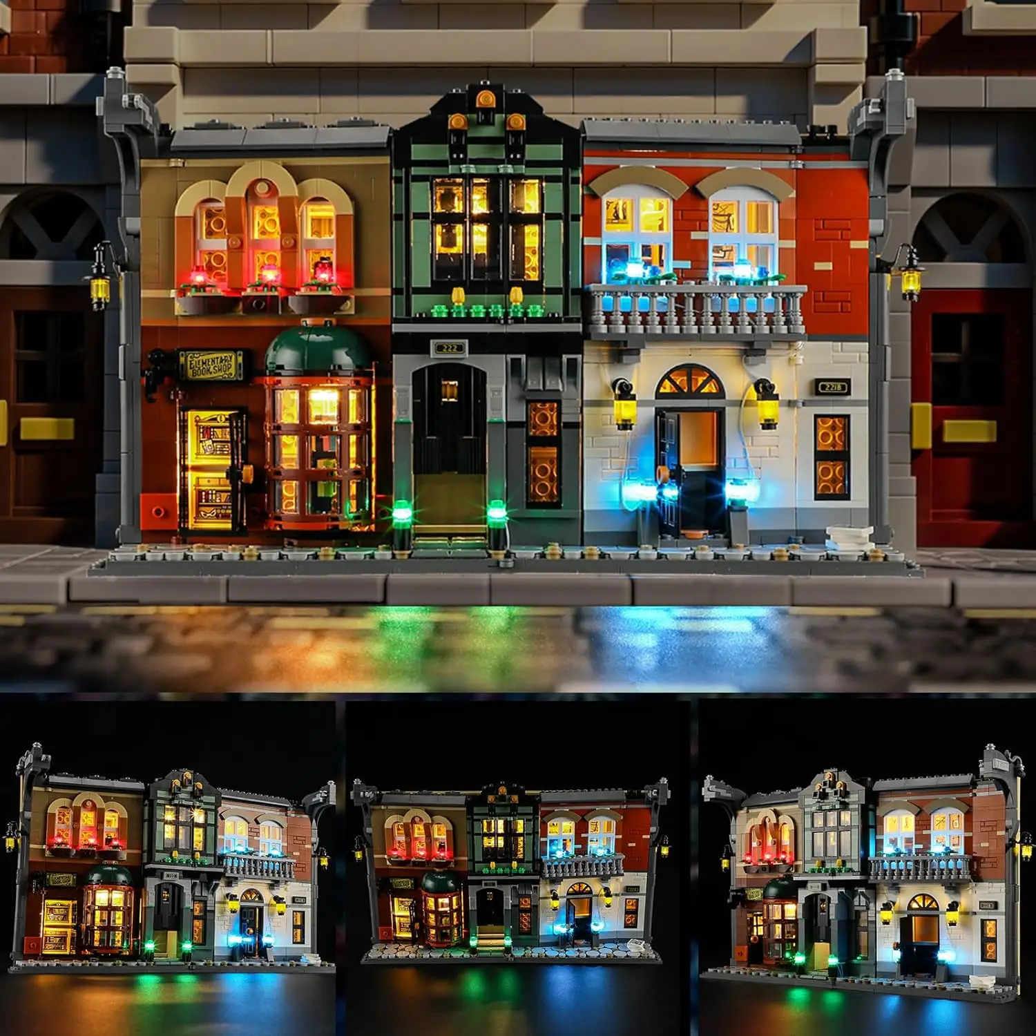 Фото Светодиодный светильник HPROSPER 5 В (без модели) для LEGO 10351 Шерлок Холмс Книжный уголок Декоративные фонари с батарейным блоком №4