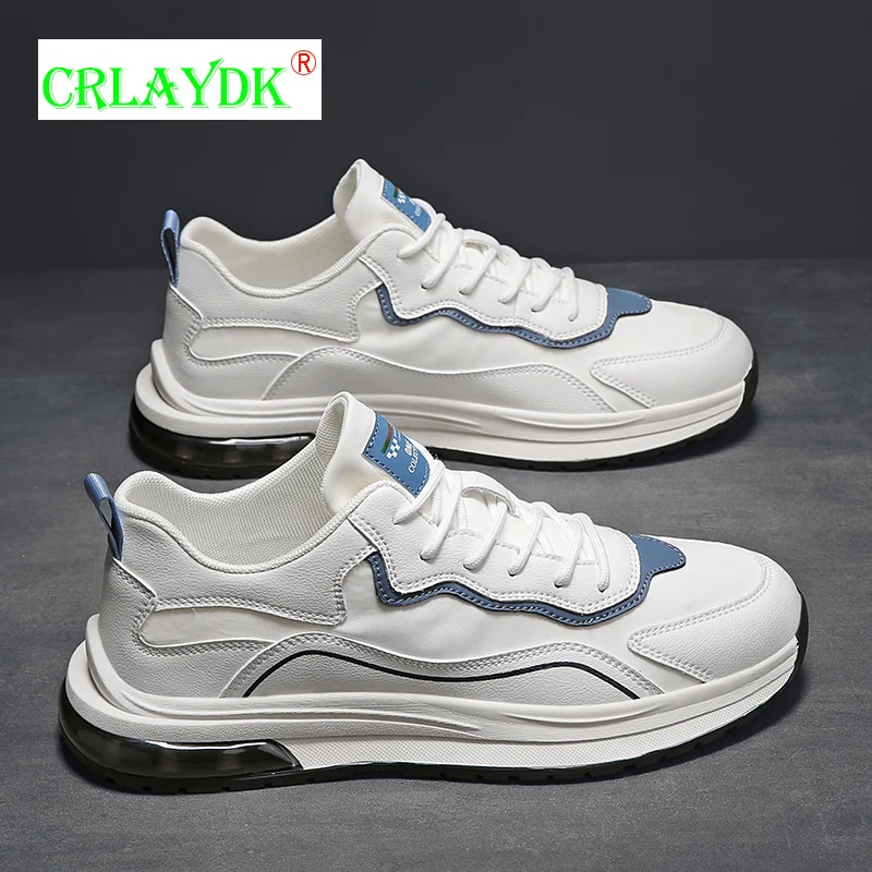 

CRLAYDK Men's Spring New Sneakers Breathable Sports Running Comfort Shoes Walking Students White Casual Tennis Zapatillas Mujer