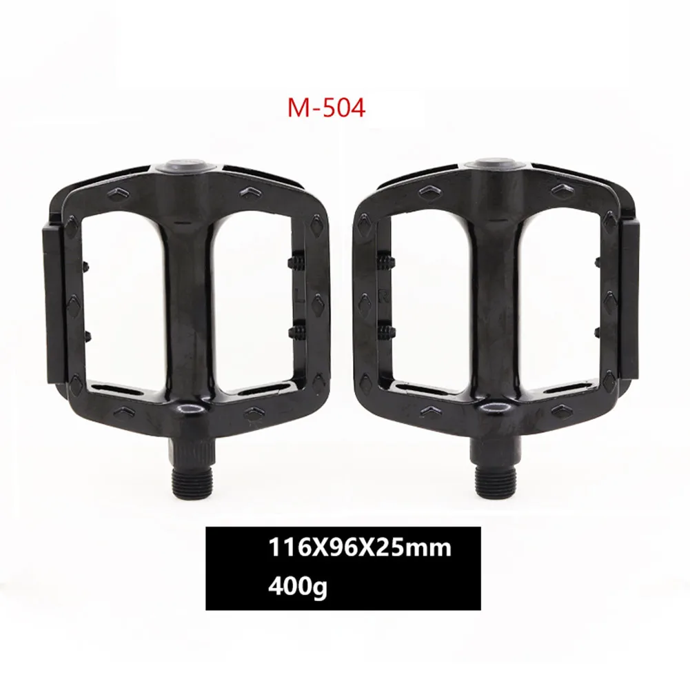 

1 Pair Mountain Bicycle Pedal Aluminum Road Bike MTB E-Bike Bearing Non-Slip Widened Flat Pedal Cycling Spare Part Accessories