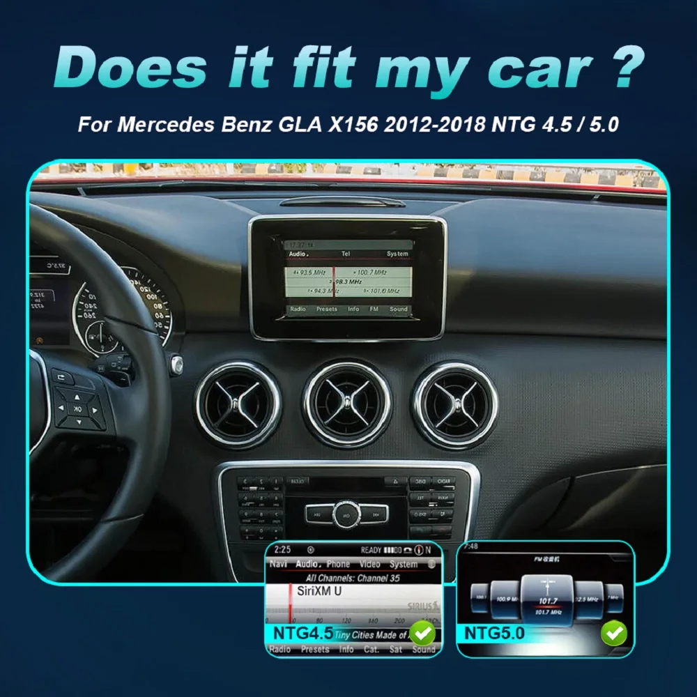Android 14 Carplay экран для Mercedes Benz GLA Class X156 2012-2018 GPS-навигация авторадио