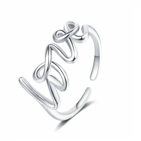 Кольцо "Любовь" из нержавеющей стали для женщин