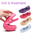 Сандалии-желе для женщин, Нескользящие Шлепанцы из пластика, без застежки, водонепроницаемые, для сада и летнего сезона