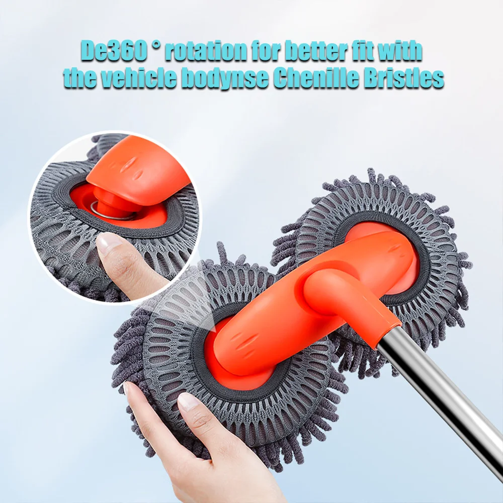 9-дюймовая автомобильная щетка из микрофибры на 360 градусов ° Вращающийся набор