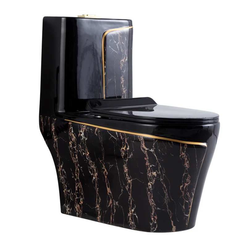 

Black gold siphon marble water saving toilet and ceramic toilet