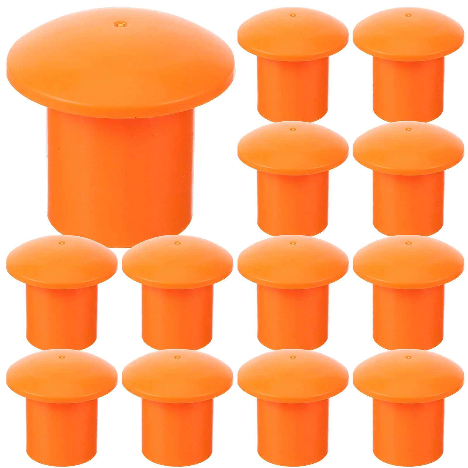

40pcs Mushroom Rebar Caps Rebar Safety Caps Covers Screw on Rebar Stakes Feet for Construction Rebar