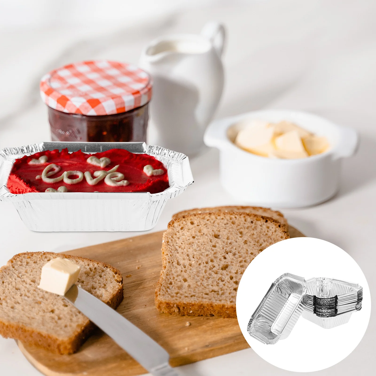 50 шт. одноразовая капельная сковорода для барбекю из оловянной фольги коробка