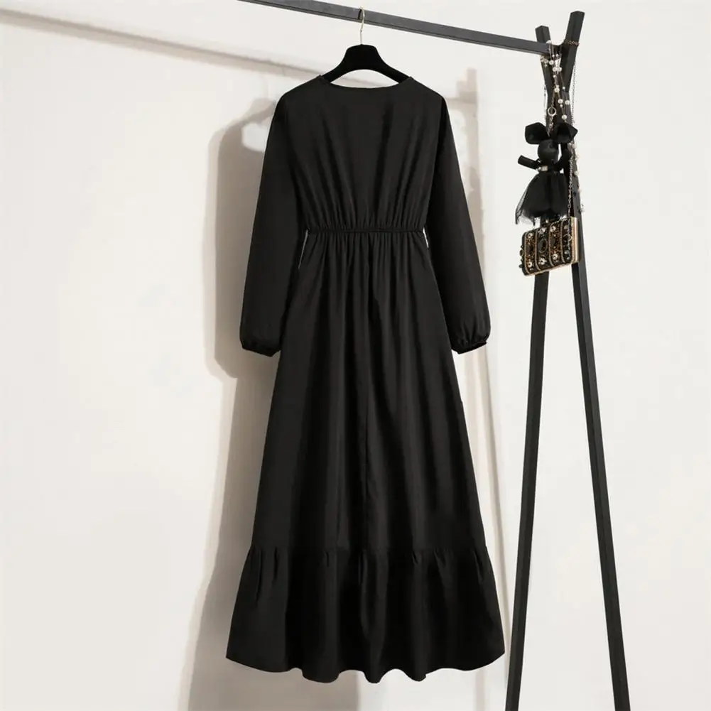 

Женское платье-макси трапециевидной формы, свободное Повседневное платье с подолом