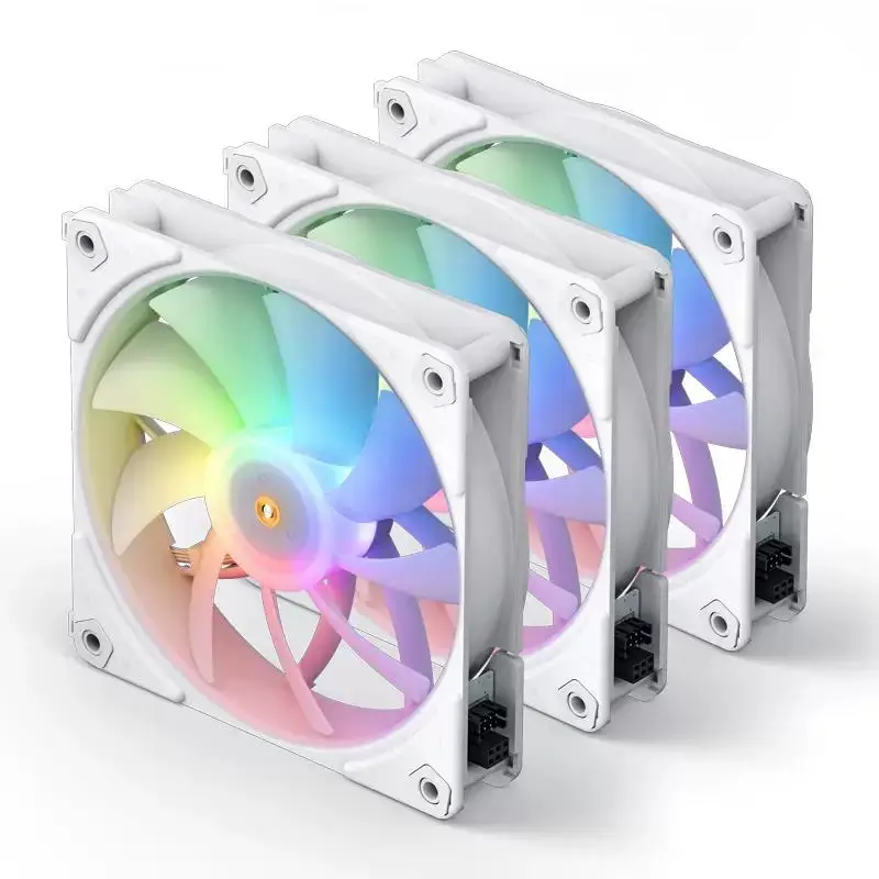 

Jonsbo ZF-120W Case Fan PC 4PIN ARGB Computer No Wire Connection 12cm Cooling Slient Fan Addressable RGB CPU Cooling Fan