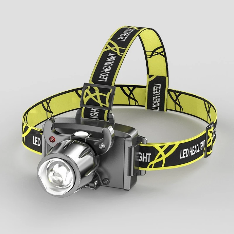 

Outdoor Led Induction Headlight Strong Light Charging Zoom Head-Mounted Lithium Battery Night Fishing Lamp Miner's Lamp