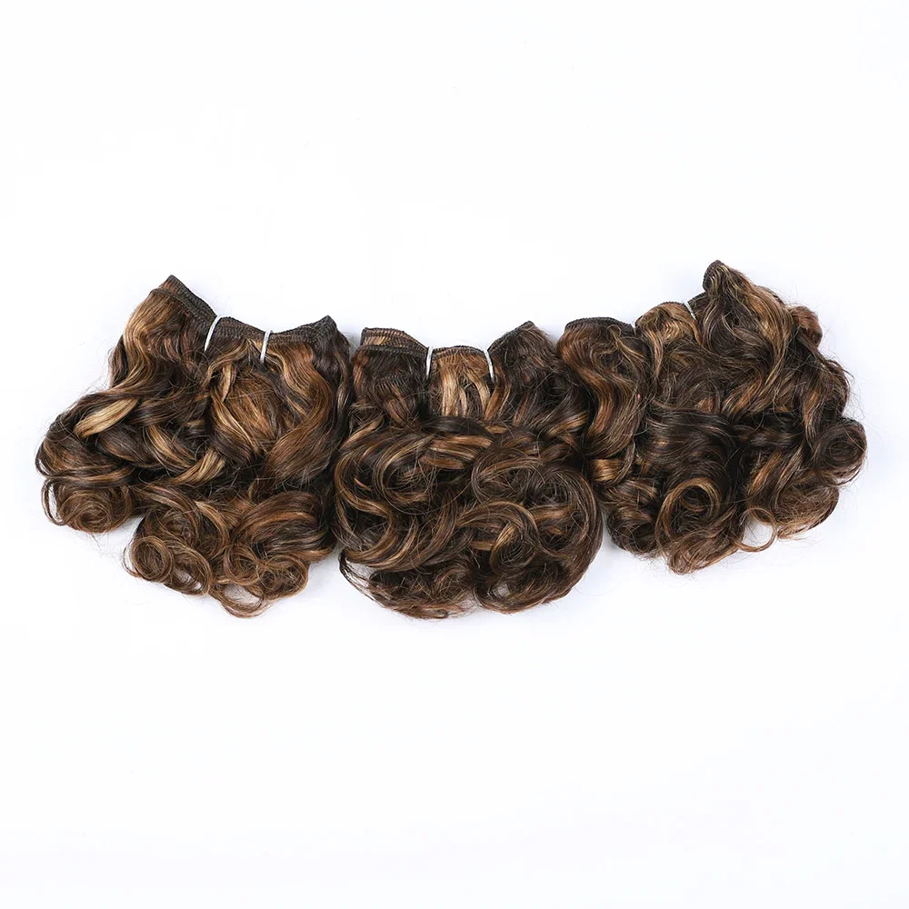 Jerry кудрявые человеческие волосы романтический завиток P4/27/30 блестящее искусство