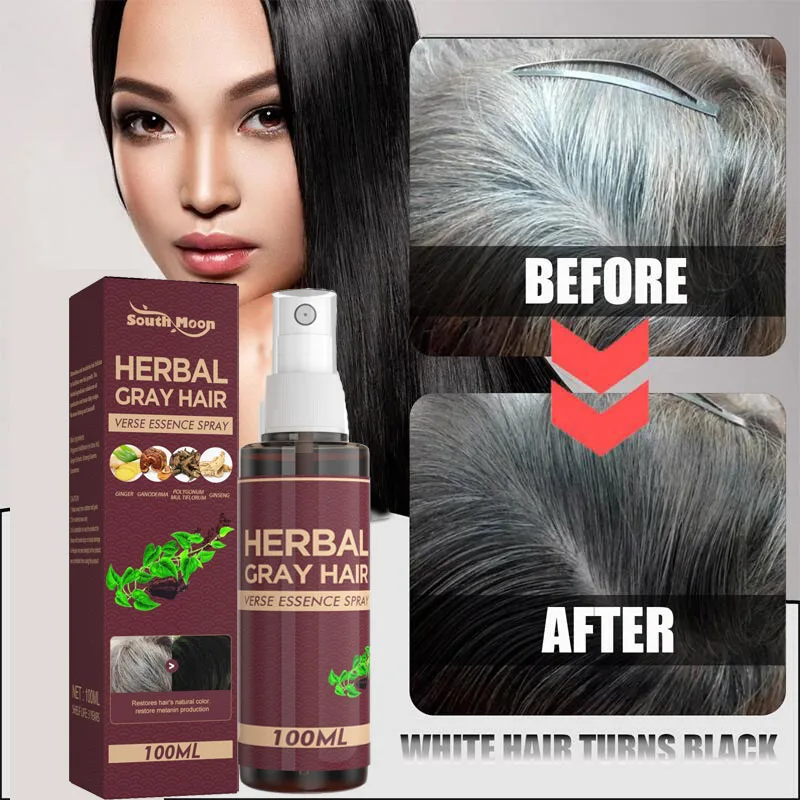 Имбирный спрей для роста волос черная восстанавливающая сыворотка лечения седых