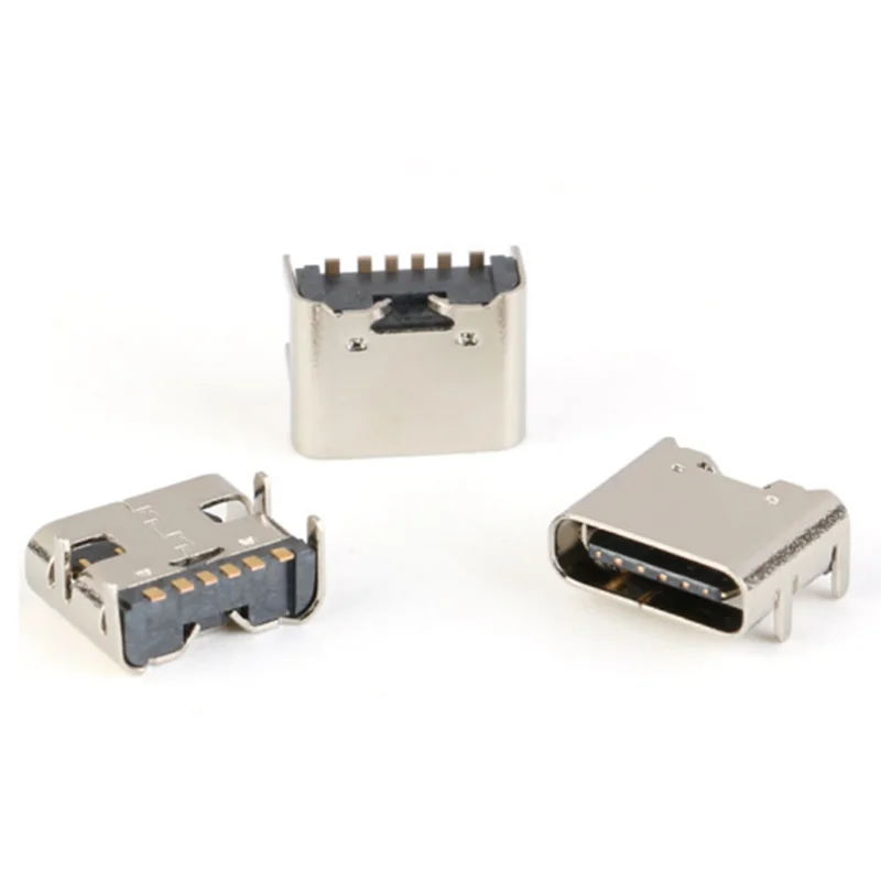 20/10/5 шт. 6-контактный разъем SMT Micro USB Type C 3.1 гнездовой SMD DIP для дизайна печатной