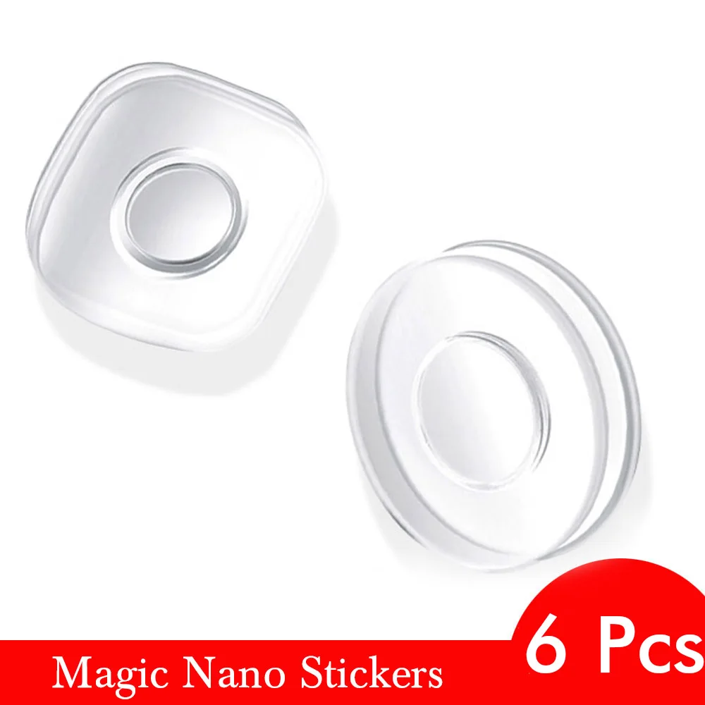 

6x Волшебная наклейка для мобильного телефона, нано-наклейка, Универсальная автомобильная наклейка для рабочего стола, гелевая подкладка дл...