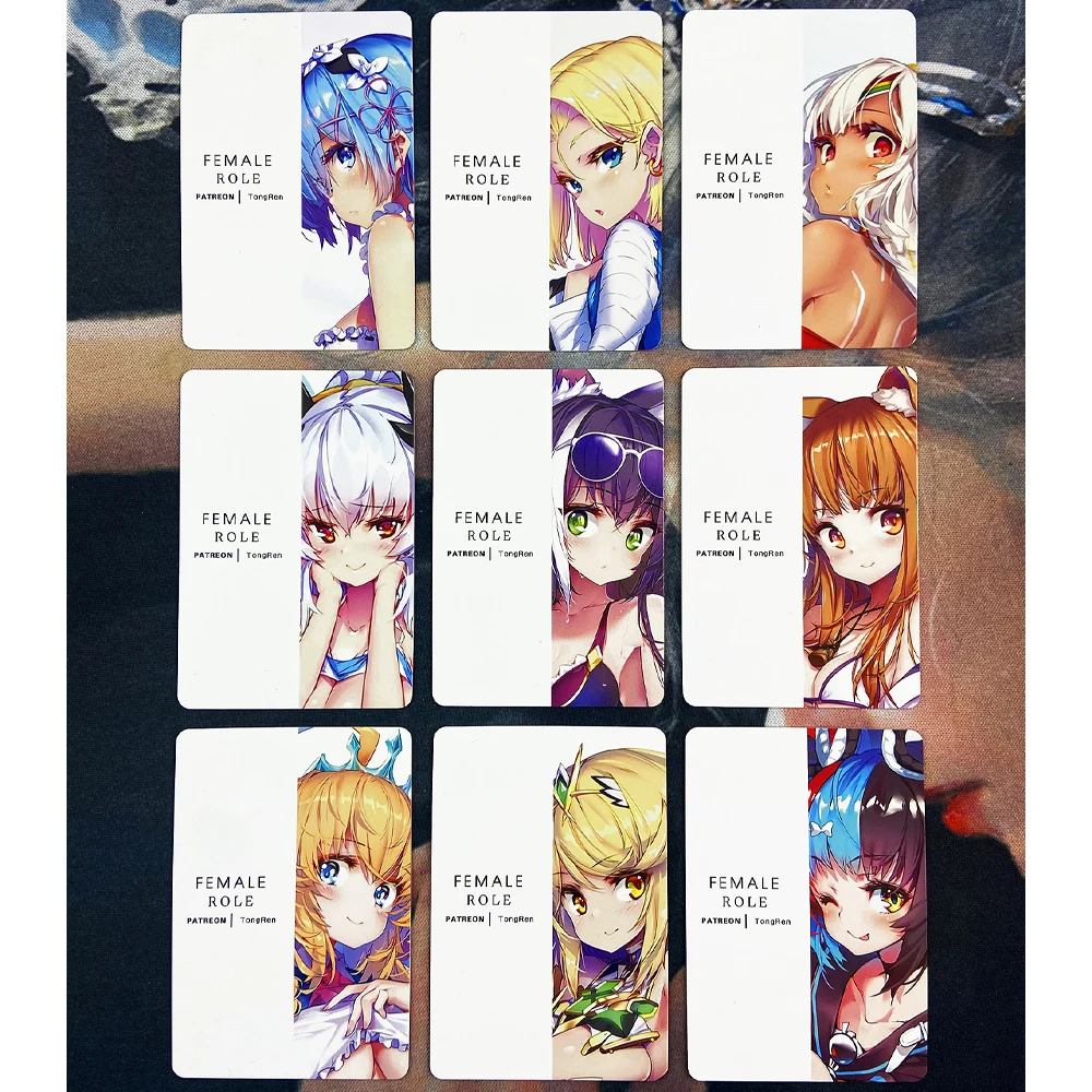 9 шт./компл. ACG аниме девочки флэш-карты сексуальные kawaii Rem Редкие карты heroine