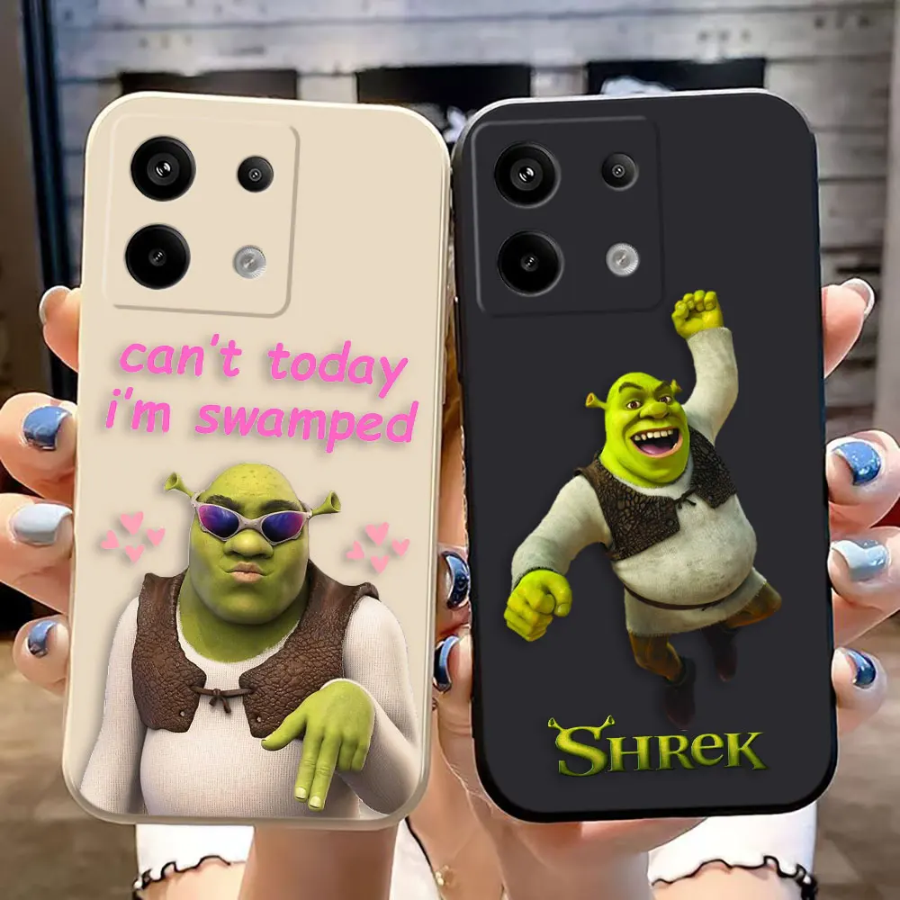 Популярный чехол из фильма S-Шрек для телефона Xiaomi Redmi NOTE 13 12 12S 11 11S 11T 10 10T 9 8 7 цветов