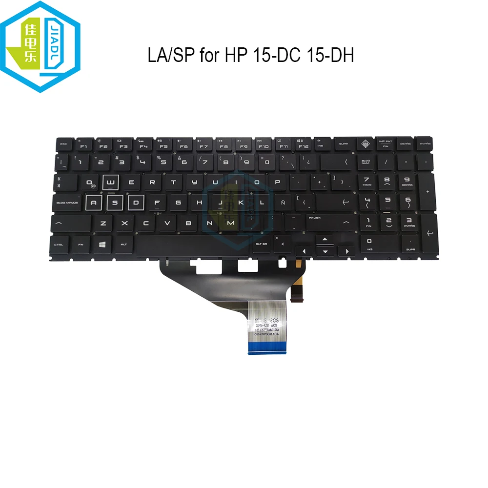 Teclado Espanhol Latino Retroiluminado Rgb Colorido para hp Omen 15-dc 15-dh 15-dc0002tx L50880071 Teclados do Portátil de Espanha com Luz de Fundo