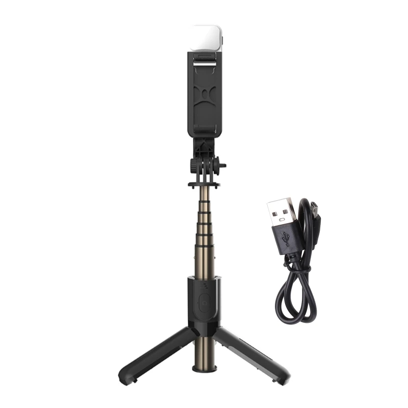 

63HD Tabletop Tripod Portable Desktop Selfie Stick Monopod Stand for Video Camcorder