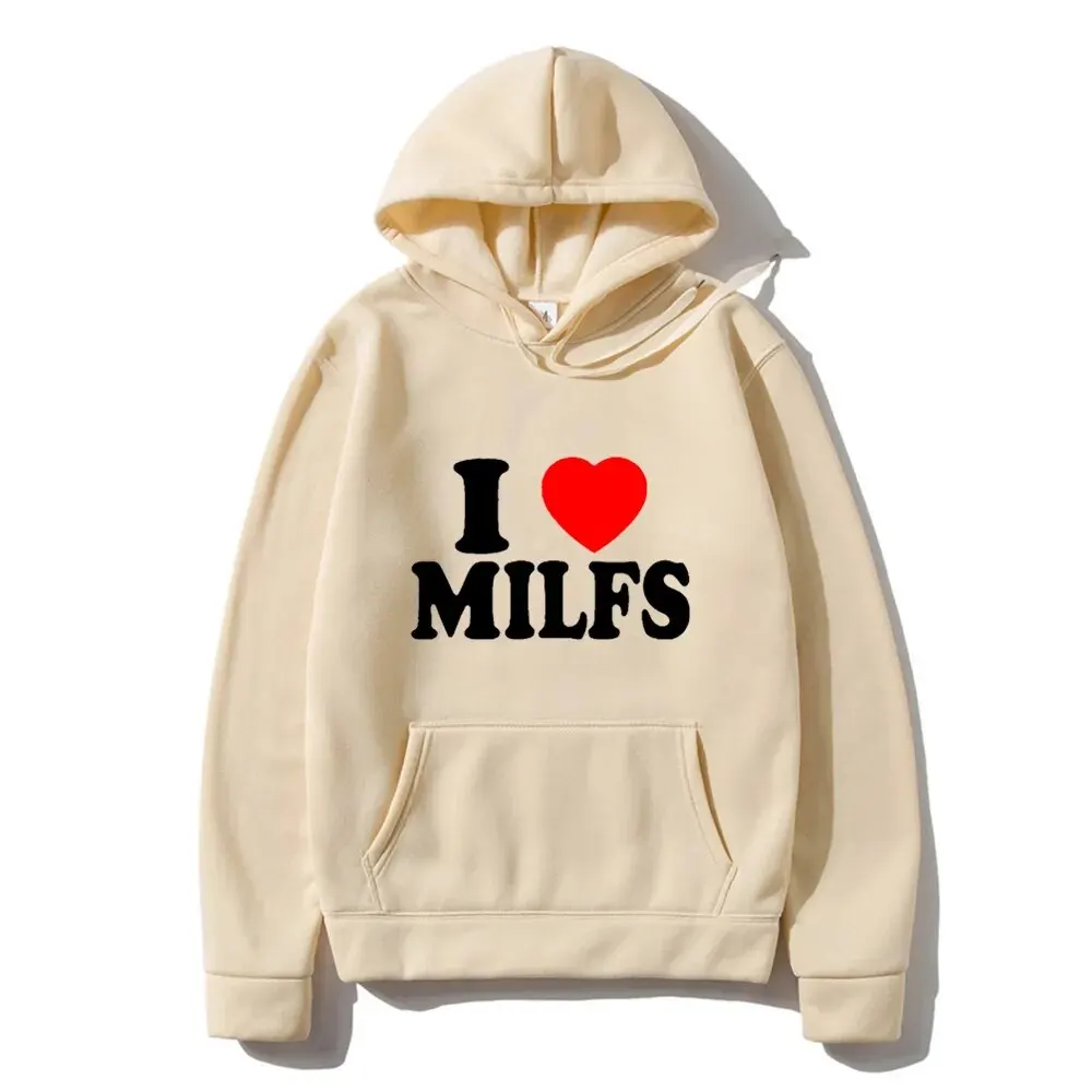 Свитшот I Love MILFS с надписью для мужчин и женщин