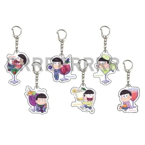 

Аниме Mr Osomatsu San, брелок для ключей, кукла хоромацу, Тодомацу, Карамацу, Jyushimatsu, Ichimatsu, акриловый брелок, подвеска для подарка