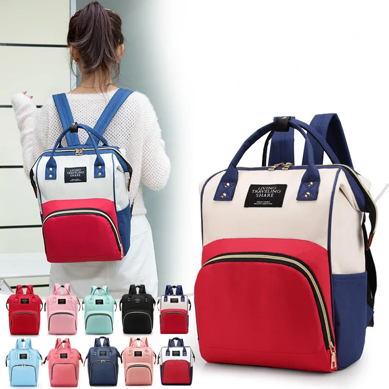 

Multi-function Waterproof Outdoor Travel Diaper Bags for Baby Care Nappy Backpack Bag Mummy Large Capacity Bag Mom Baby
