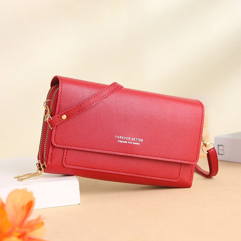 2023 Cross-border new ladies' wallets Korean version of large-capacity multi-function shoulder bag with long clutch bag change w