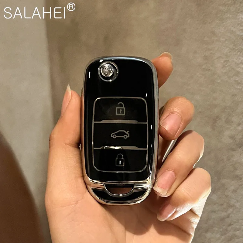 Чехол для автомобильного ключа из ТПУ, чехол для Changan CS15 Eado Raeton CS35 Plus CS55 CS75 CS1 CV1 Alsvin V3 V5 V7 CX70, аксессуары
