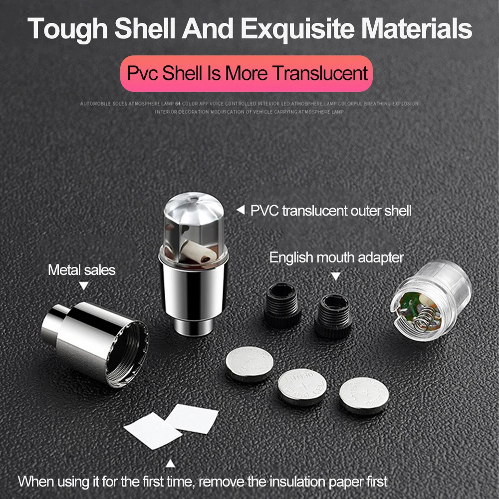 2 шт. велосипедные фонари датчик движения светодиодные дорожные MTB колпачки для