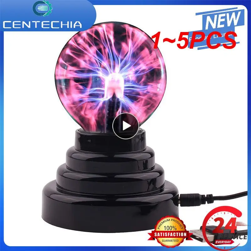 

1~5PCS Inch Plasma Ball Lamp LED Atmosphere Night Light Touch sound control Glass Plasma Light Bedroom Decor Kids Gifts