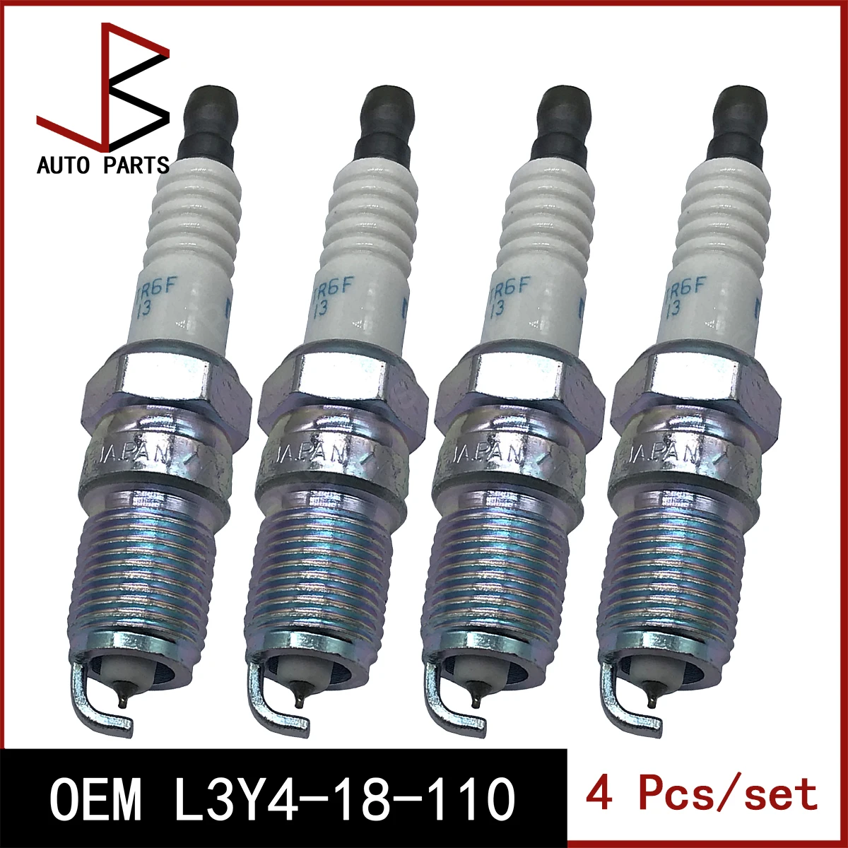 Фото 4 штуки/комплект Новые свечи зажигания для MAZDA 3 2003-2009, 6 Saloon 2002-2008 OEM L3Y4-18-110 L3Y418110 L3Y4 18 110 0242240620 32017035 №1