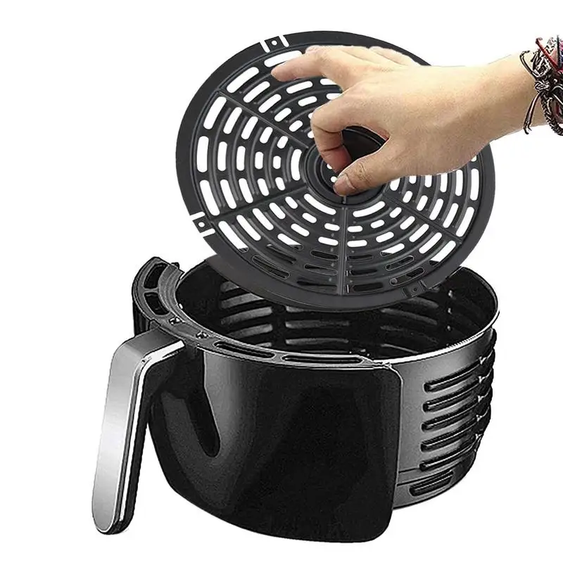 Air Fryer Grill Pan Non Stick Air Fryer Tray Rack Parts Round Grill Liners Air Fryer Accessories For Grilling BBQ Meat Fish