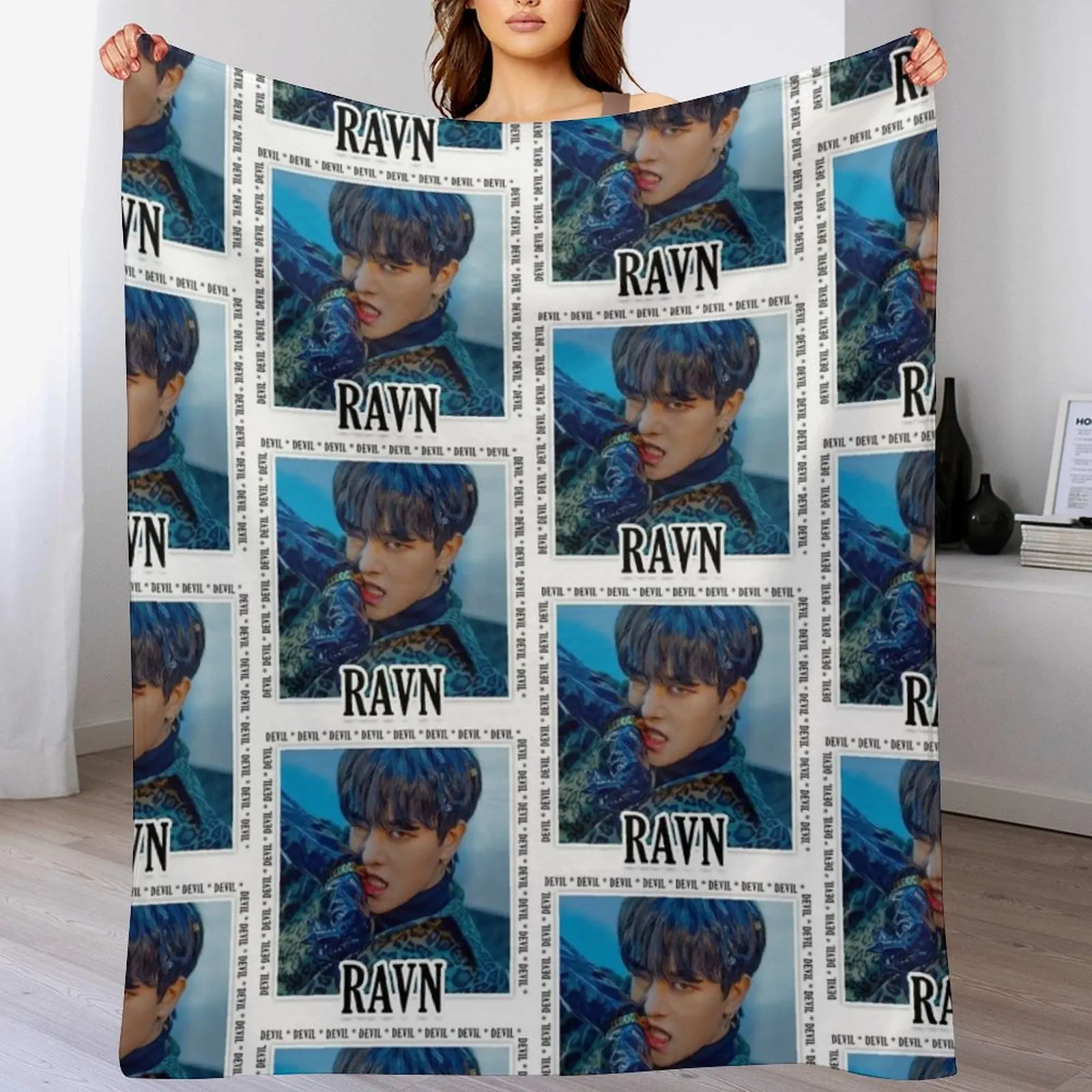 Oneus - Ravn Throw Blanket Summer Beddings Soft Plaid Luxury Nap Blankets