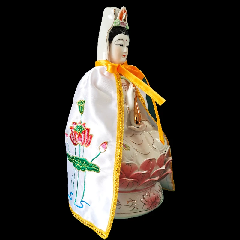 Только плащ Дзен Лотос Статуя Будды Гуаньинь Маленький Богини Бодхисаттвы Декор