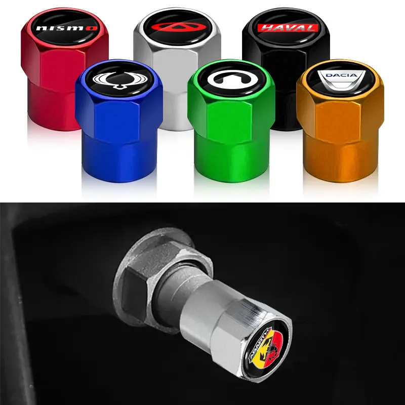 

Metal Car Wheel Tire Cover Air Valve Stem Caps For BMW M benz Volkswagen Haval MINI Porsche Volvo Sline AMG Ford Audi FIAT SEAT