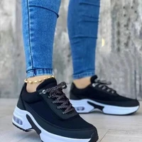 2022 spring new womens wedge sneakers thick sole casual shoes breathable and comfortable outdoor running shoes zapatos de mujer