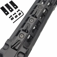 3pcslot tactical nylon rail cover rubber peq15 dbal a2 flashlight tail picatinny rail cover outdoor hunting accessories