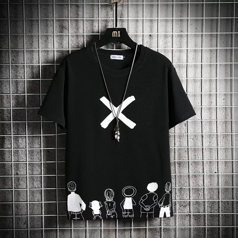 

Mens Oversized Tshirt Loose Men's Fashion T-shirts White Casual T Shirt for Man Male Summer Tee Shirt Streetwear