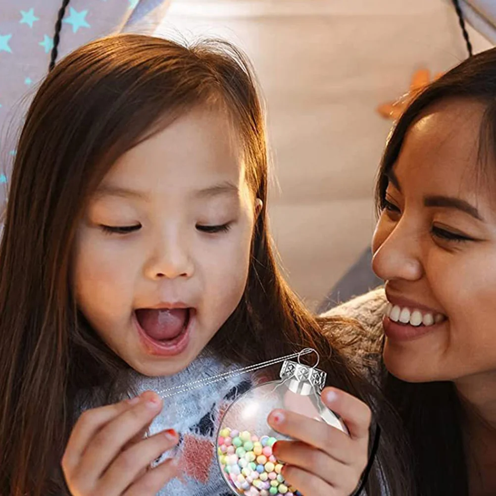 12 шт. плоский шар сделай сам подвесные украшения макароны прозрачный полый