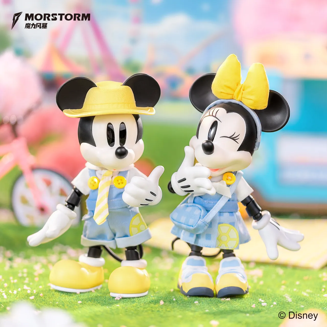 Фото Коллекционная подвижная фигурка Микки и Минни Маус от Morstorm Disney, модная игрушка, настольное украшение, коллекционный предмет для взрослых, для демонстрации №4