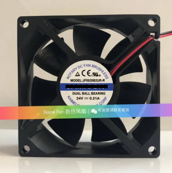 Новый оригинальный телефон, постоянный ток 24 В 0,21 А, 2-проводной 80x80x25 мм, вентилятор охлаждения сервера, Новинка