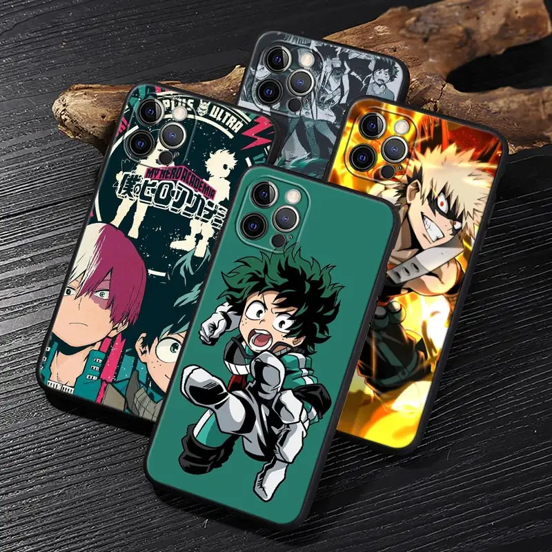 

Boku No My Hero Academia Anime Funda For iphone 14 Case For iPhone 11 12 13 Mini 14 Pro Max XS XR 7 8 Plus 6S SE Case Soft Cover