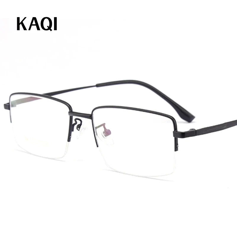 

55mm NEW Ultralight Half Frame Reading Glasses Men Anti Blue Light Metal Presbyopia Computer Reader with Diopter +1.75 2.25 2.75