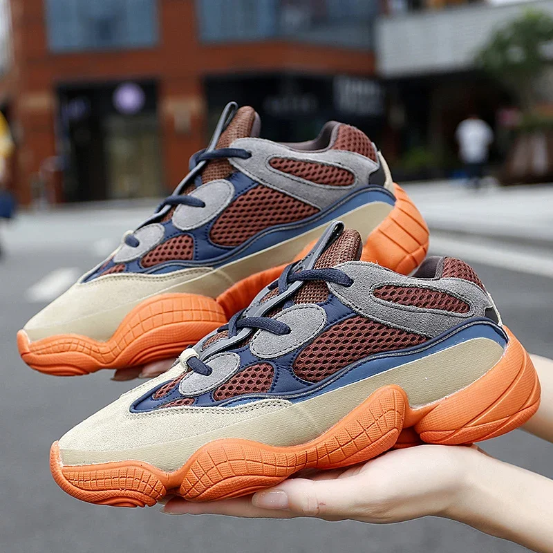 Кроссовки женские из ПУ кожи Вулканизированная массивная подошва повседневная